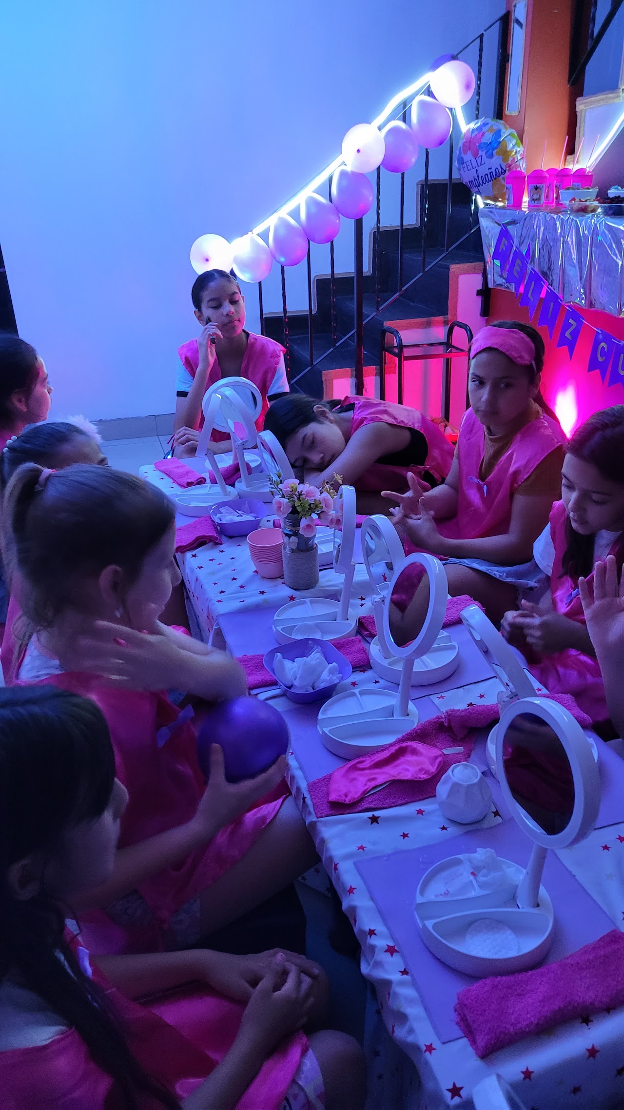Cumpleaños temático con decoración - Spa de nenas Lovely